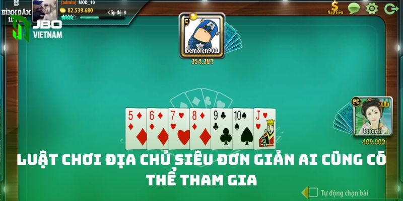 Luật chơi địa chủ siêu đơn giản ai cũng có thể tham gia